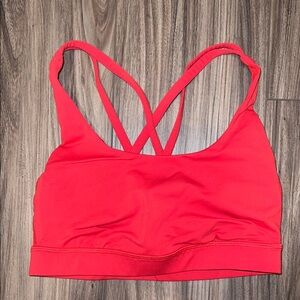 lululemon athletica Vibrant Red Crossback Sports Bra